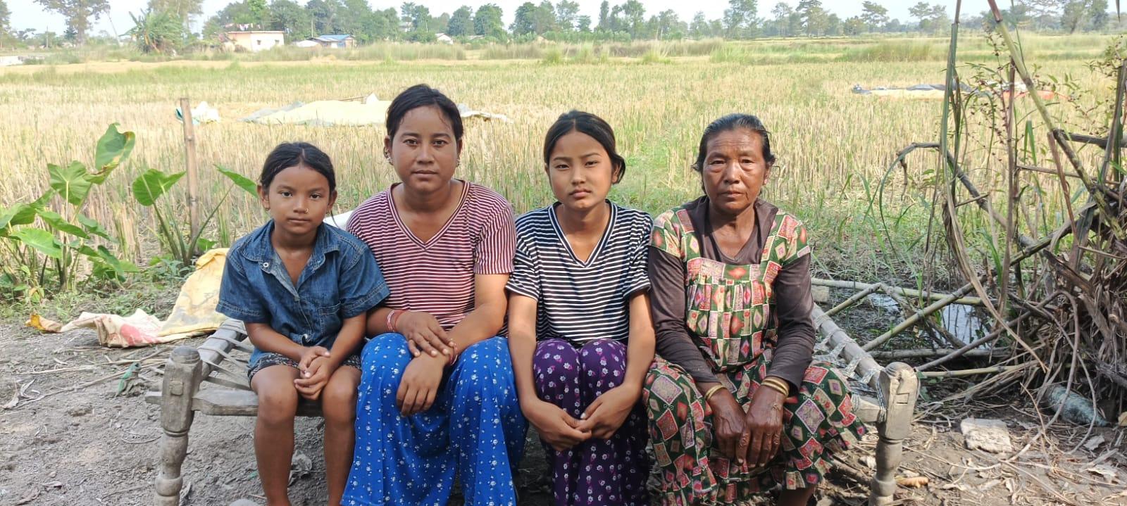 भोटेकोशी बाढीपछि बर्दियाका पाँच परिवारको दसैँ आँसुमा