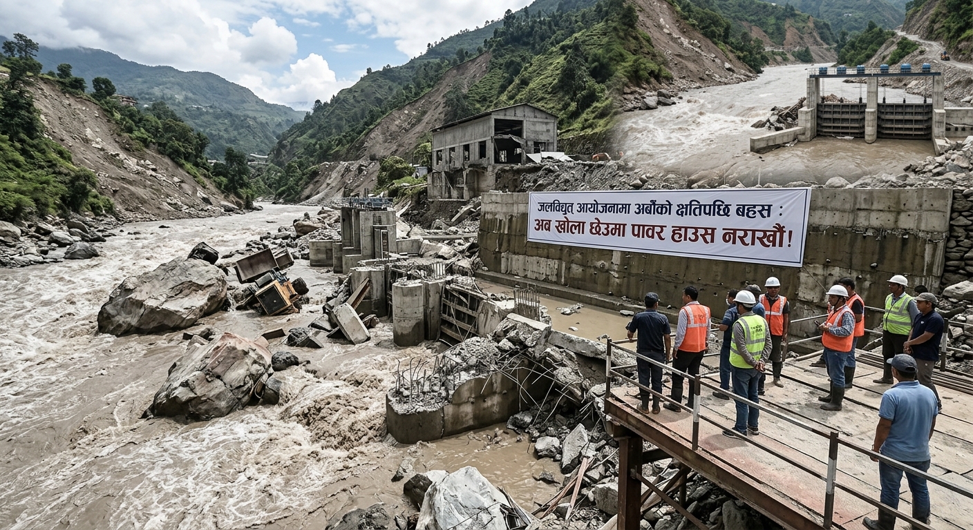 जलविद्युत् आयोजनामा अर्बौंको क्षतिपछि बहस : अब खोला छेउमा पावर हाउस नराखौं!