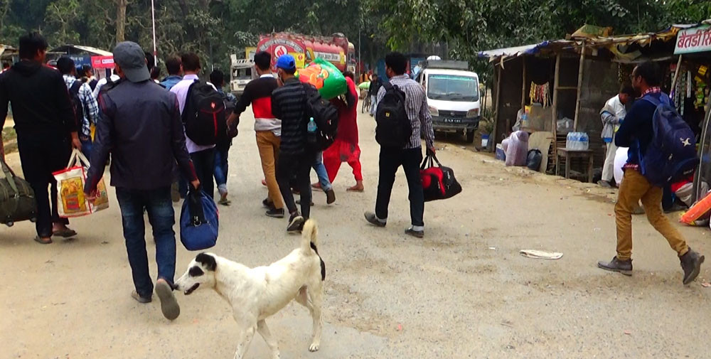 चाडपर्व सकिएसँगै भारततर्फ लागे युवा