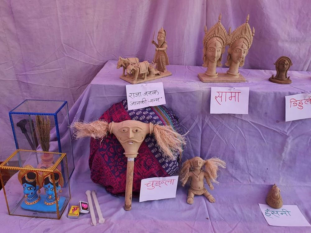 जनकपुरमा सामा–चकेवाको प्रदर्शनी