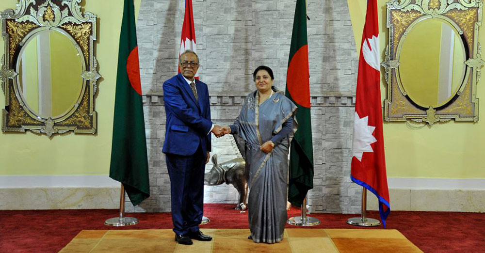 बंगलादेश र नेपालका राष्ट्रपतिबीच भेटवार्ता