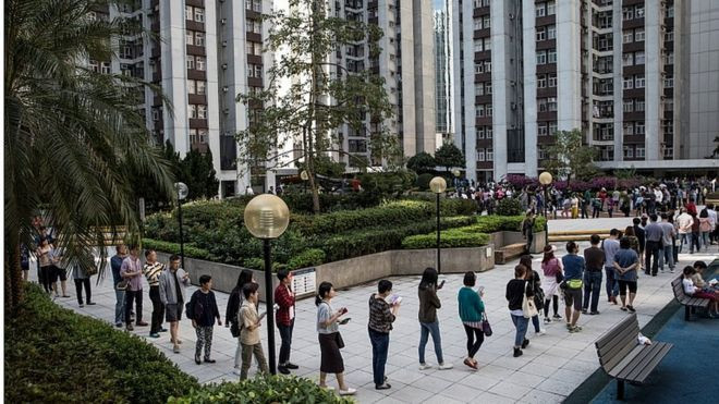 हङकङको निर्वाचनमा ऐतिहासिक मतदान