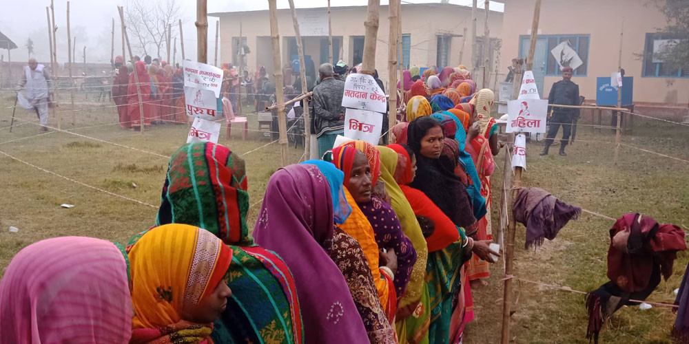 महोत्तरीमा चुनाव शान्तिपूर्ण