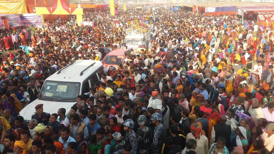 विवाहपञ्चमीमा हेलिकोप्टरबाट पुष्पवृष्टि