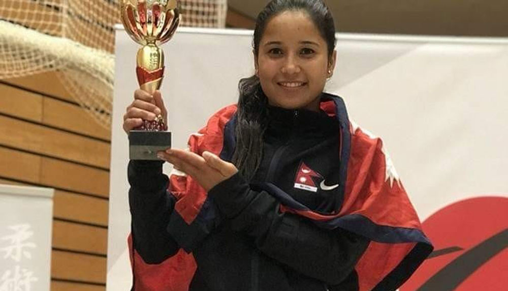 अनु अधिकारीले नेपाललाई दिलाइन् १३औं स्वर्ण