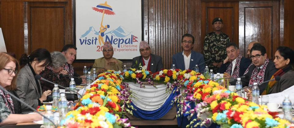 ३१ देशका राजदूत भेला पारेर पर्यटनमन्त्रीले भने– पर्यटक नेपाल पठाइदिनुस्