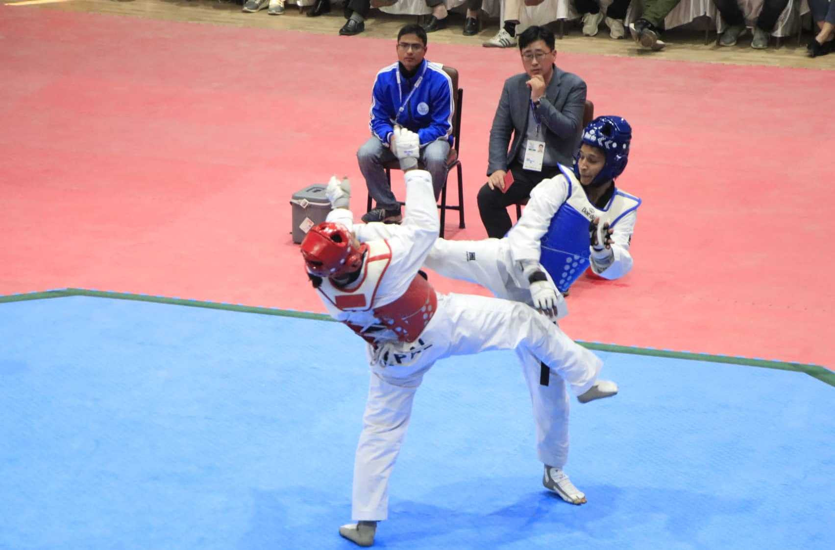 तेक्वान्दोमा भुपेन श्रेष्ठलाई स्वर्ण पदक