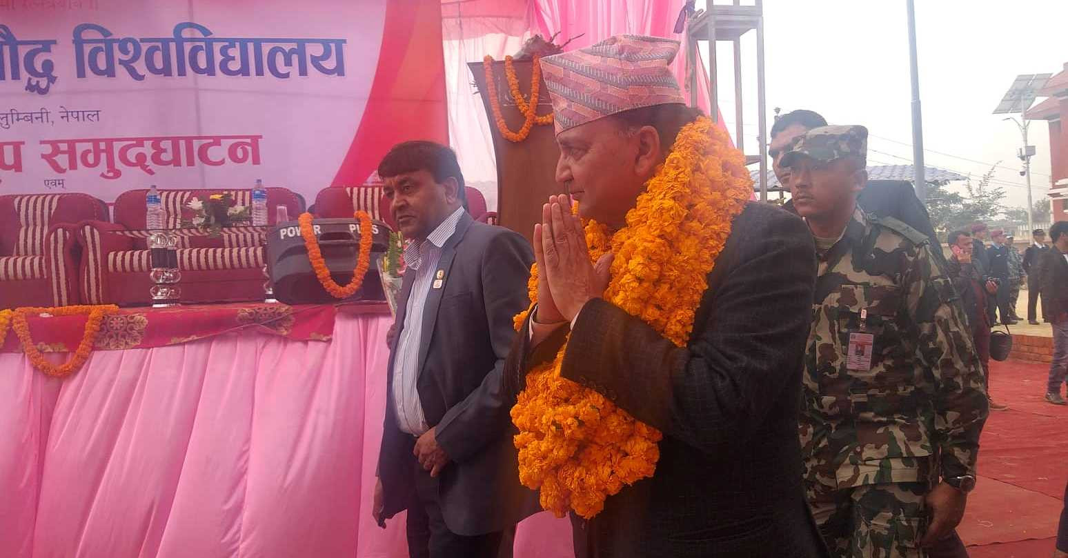 लुम्बिनीलाई समयअनुसार विकास गर्नुपर्छ : मन्त्री पोखरेल