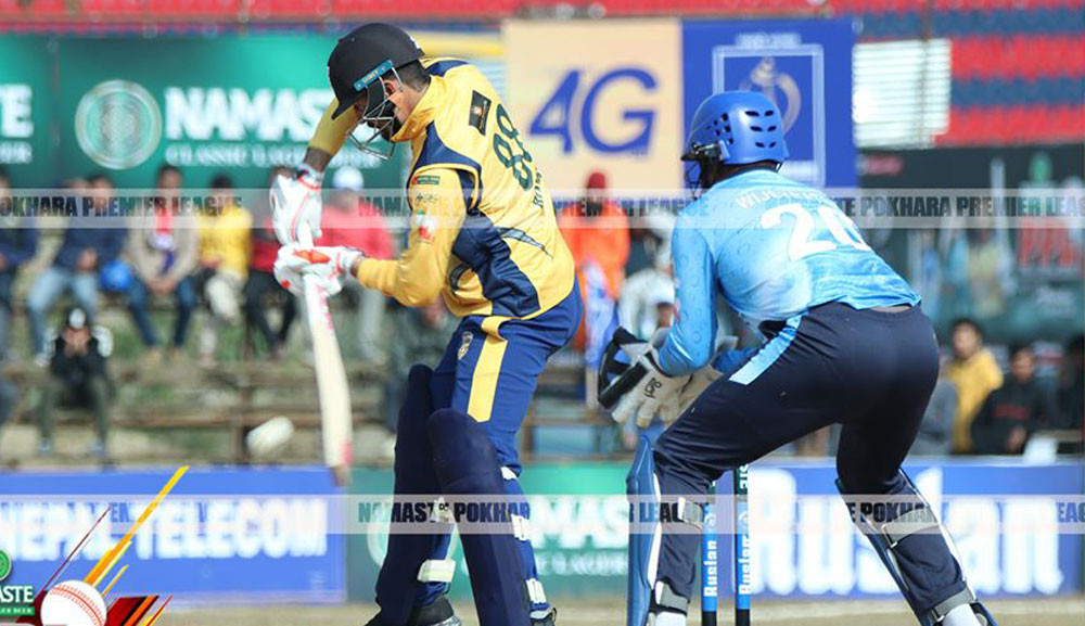 चितवनको अपराजित यात्रा जारी, धनगढी ५२ रनले पराजित