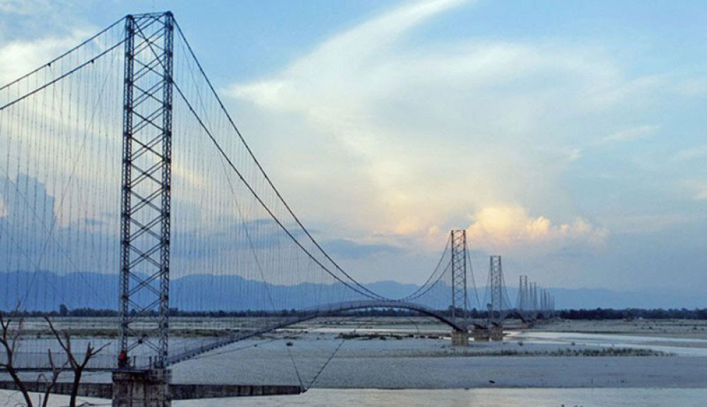 महाकालीको मल्टिस्पान झोलुङ्गे पुलको मर्मत