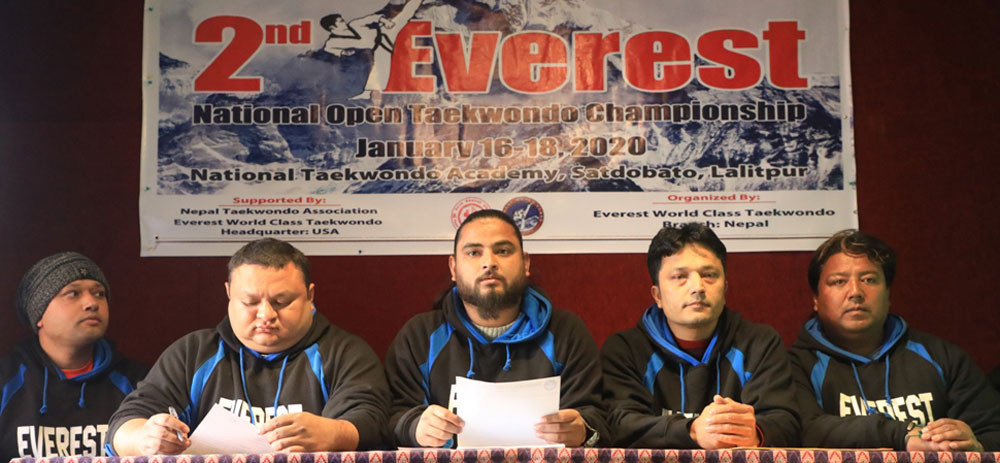 एभरेष्ट राष्ट्रिय खुला तेक्वान्दो बिहीबारदेखि