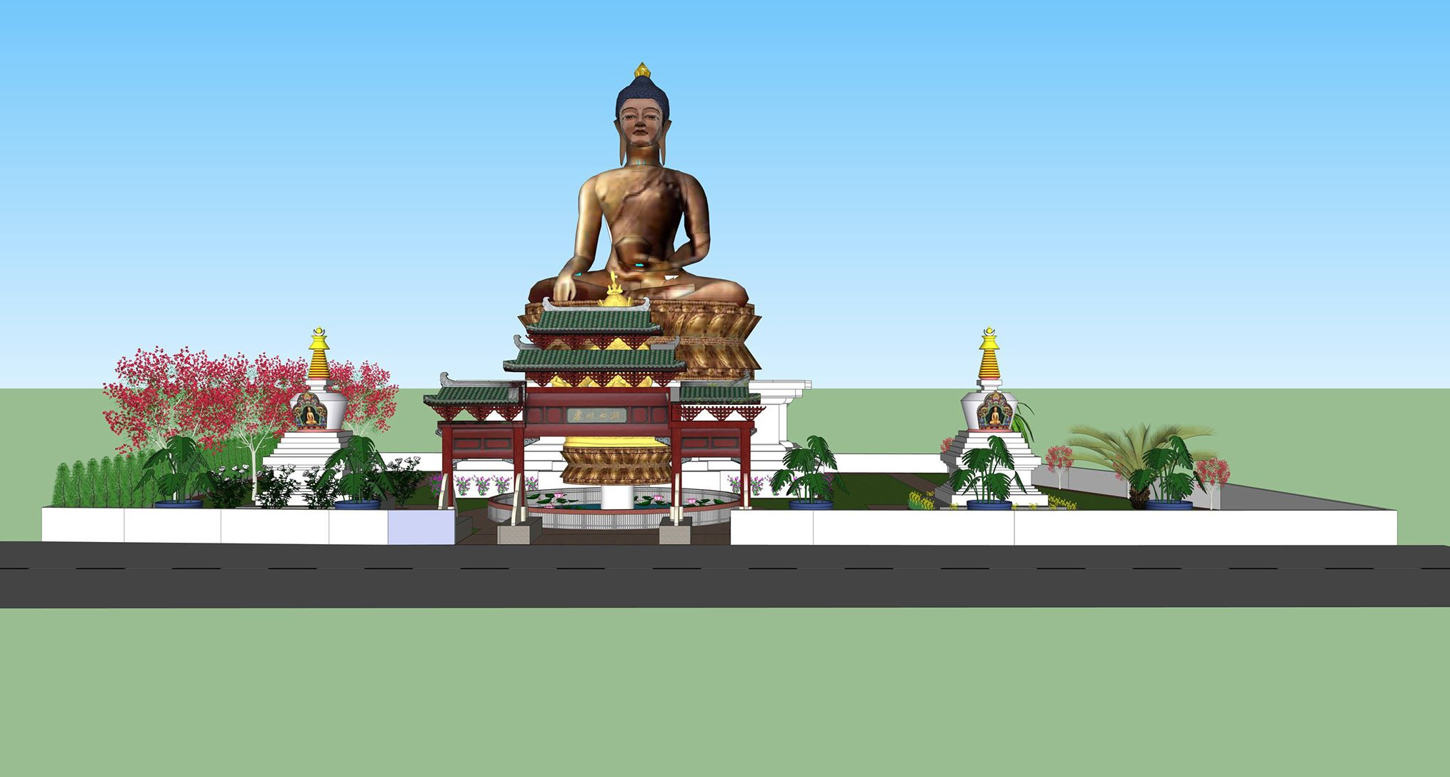 सुर्खेतमा १ सय ८ फिट अग्लो बुद्धको मूर्ति बन्ने