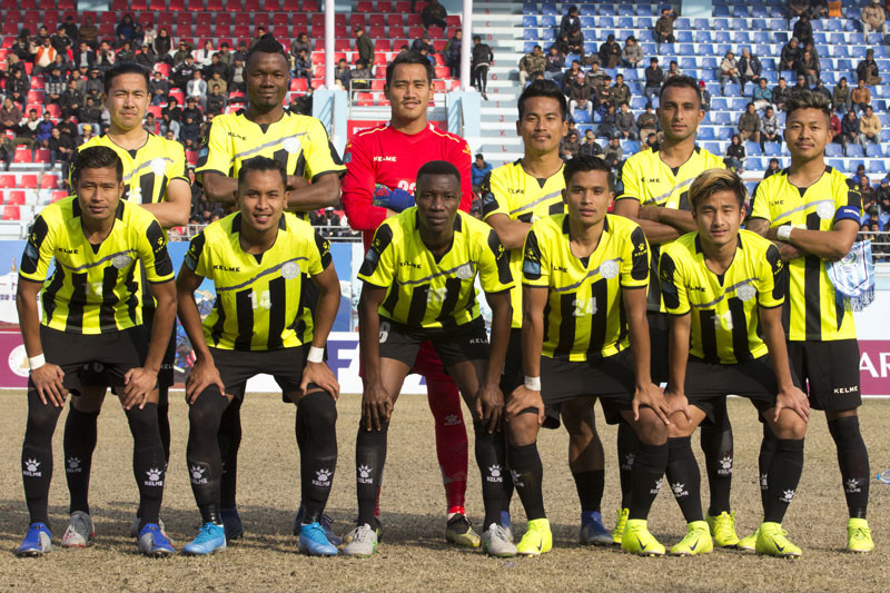 ‘ए’ डिभिजन लिगमा हिमालयन शेर्पाको सुखद अन्त्य, एनआरटी २–१ ले पराजित