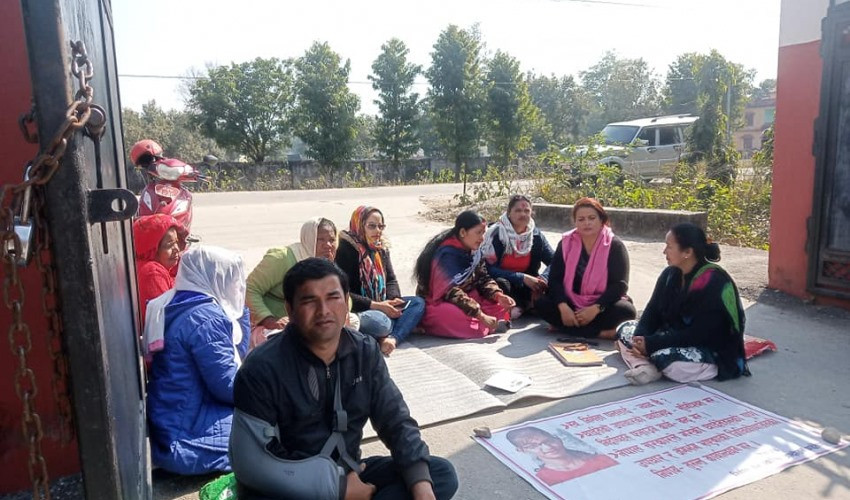निर्मला हत्या प्रकरण : कञ्चनपुरमा धर्ना बसेका अधिकारकर्मी गिरफ्तार