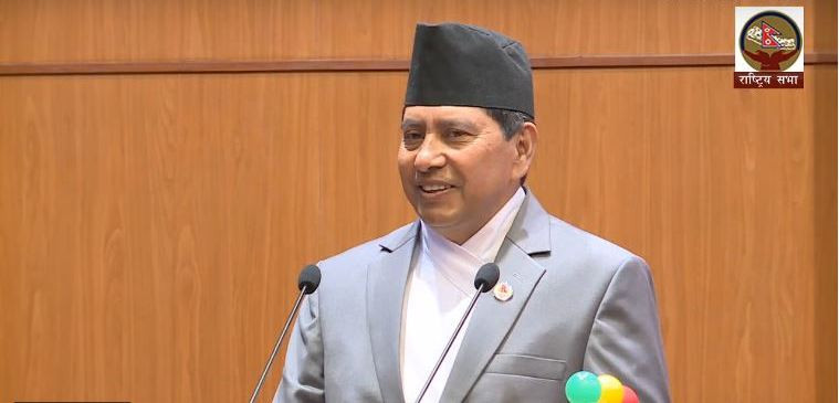 राष्ट्रियसभामा नारायणकाजीको पहिलो भाषण– भ्रष्ट हुनबाट जोगिनुपर्छ