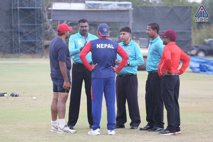 नेपाल भर्सेस सिंगापुर : मैदान ओसिलो भएपछि टस हुन सकेन