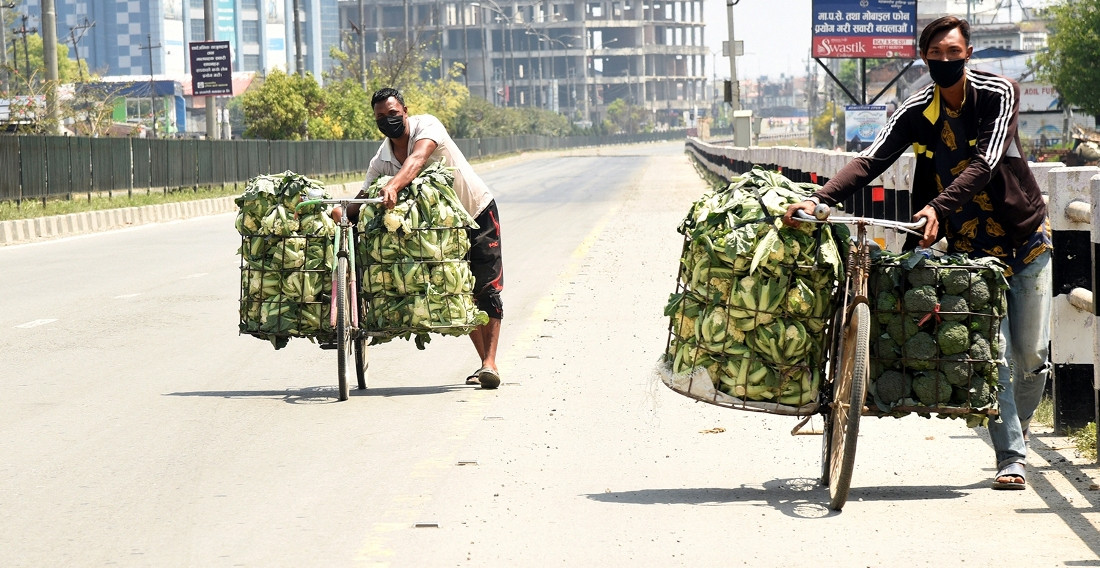 खेर जाँदै कृषि उत्पादन
