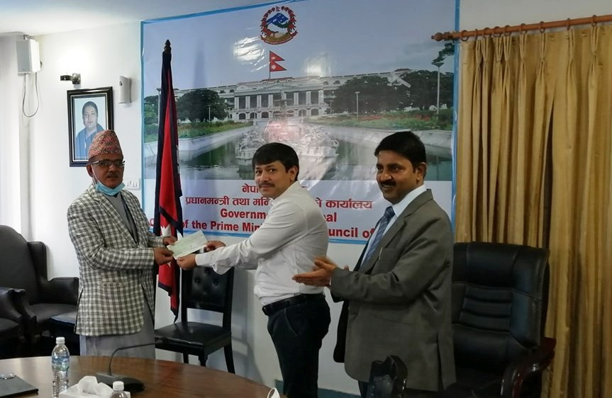 कोरोना कोषमा चार्टर्ड एकाउन्टेन्ट्स संस्थाको एक करोड
