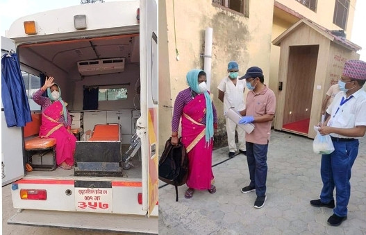 कोरोना जितेर घर फर्किइन् कैलालीकी ५० वर्षीया महिला