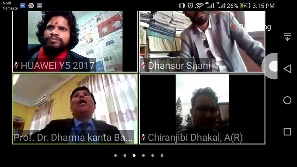 त्रिविले थाल्यो अनलाइन कक्षाबारे  विद्यार्थीसँग  छलफल