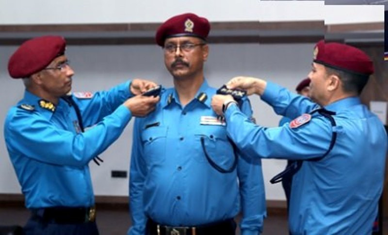 एसएसपी र एसपीलाई दर्ज्यानी चिह्न प्रदान