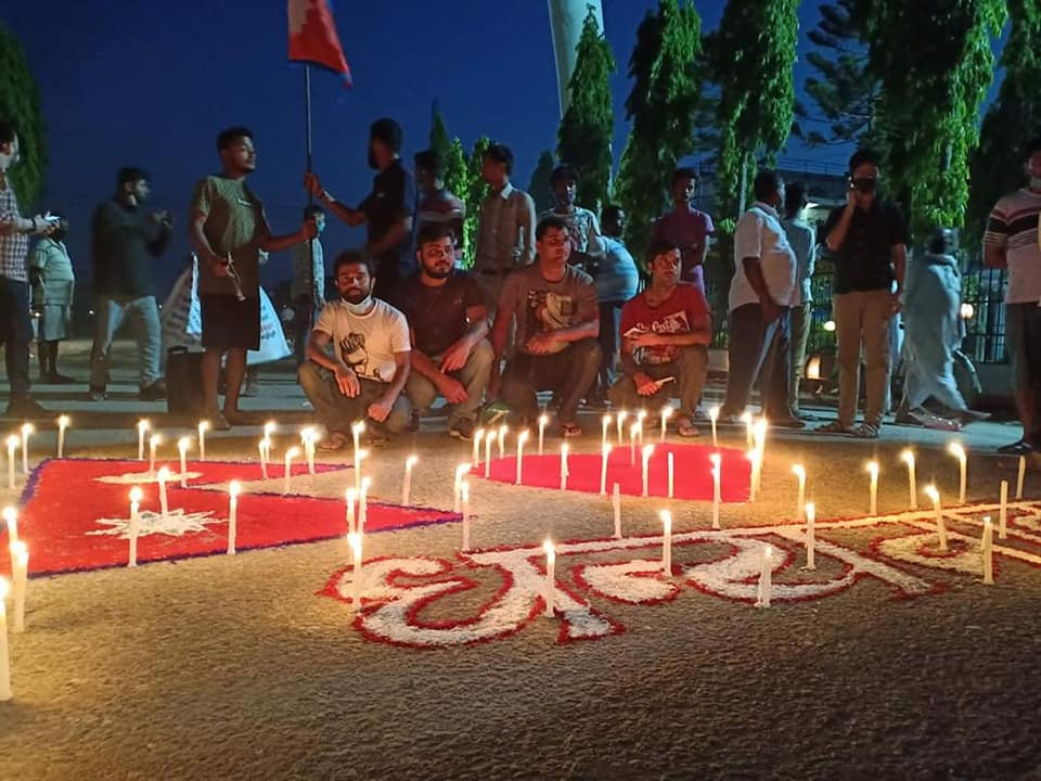 कोरोना ‘योद्धा’को सम्मानमा जनकपुरमा दीप प्रज्वलन