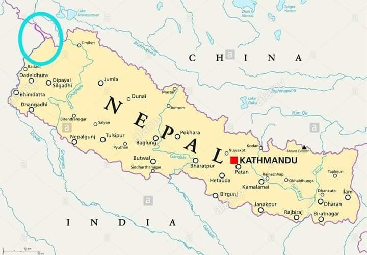 लिम्पियाधुरा–लिपुलेकसहितको नक्सा मन्त्रिपरिषद्‍मा