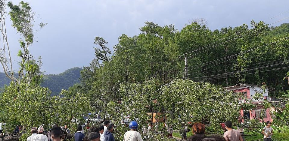 मकवानपुरमा भीषण हावाहुरी, एक बालकसहित दुई जनाको मृत्यु