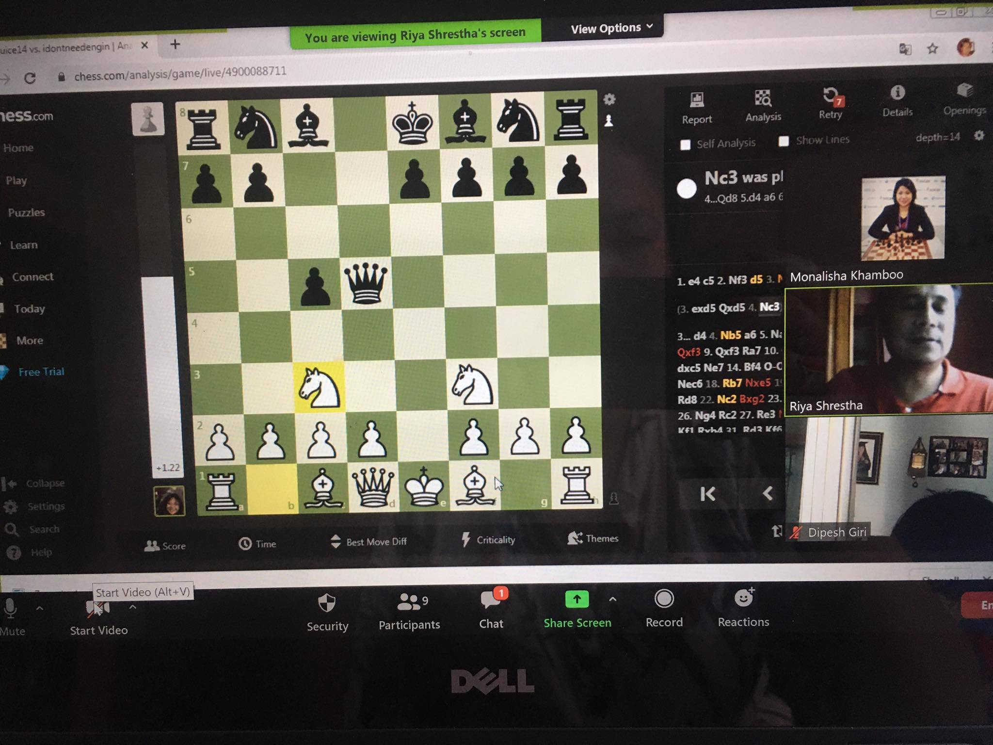 एशियन जुनियर अनलाइन चेस च्याम्पियसिपमा नेपालका ६ खेलाडी