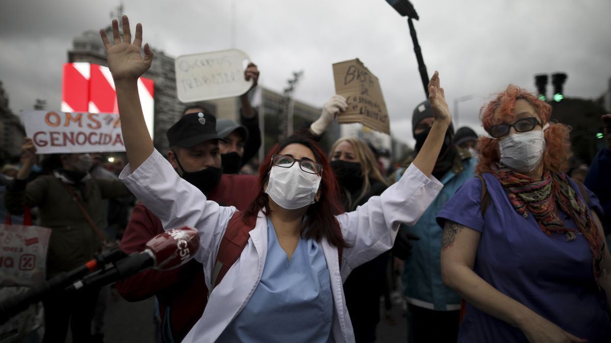 अर्जेन्टिनामा लकडाउनविरुद्ध प्रदर्शन