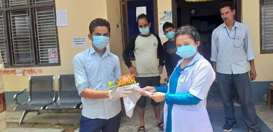 बैतडीका पहिलो कारोना संक्रमित डिस्चार्ज