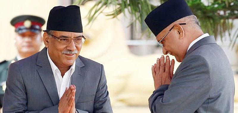 स्थायी कमिटी बैठकको पूर्व सन्ध्यामा ओली र दाहालबीच भेट
