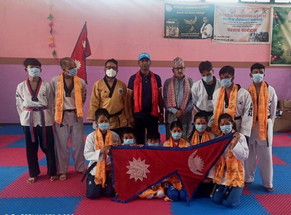दुई अन्तर्राष्ट्रिय अनलाइन तेक्वान्दोमा नेपाली खेलाडी भाग लिँदै