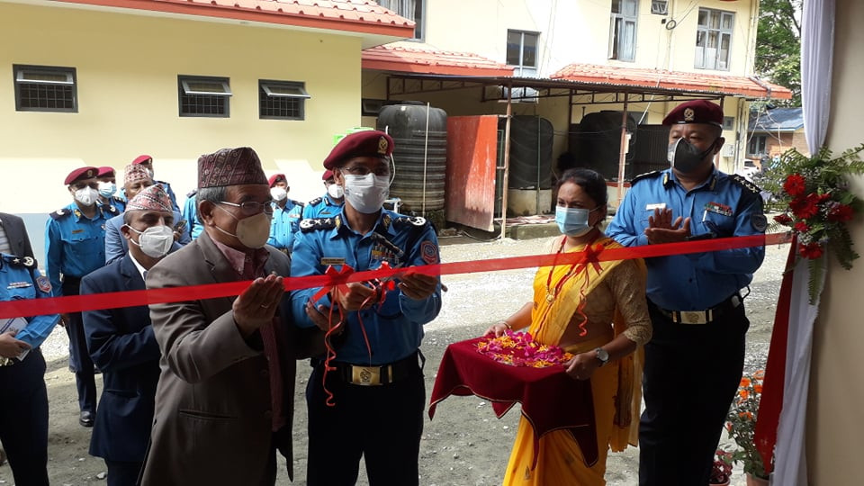 प्रहरी परिसर जावलाखेलमा नयाँ ब्यारेक भवन