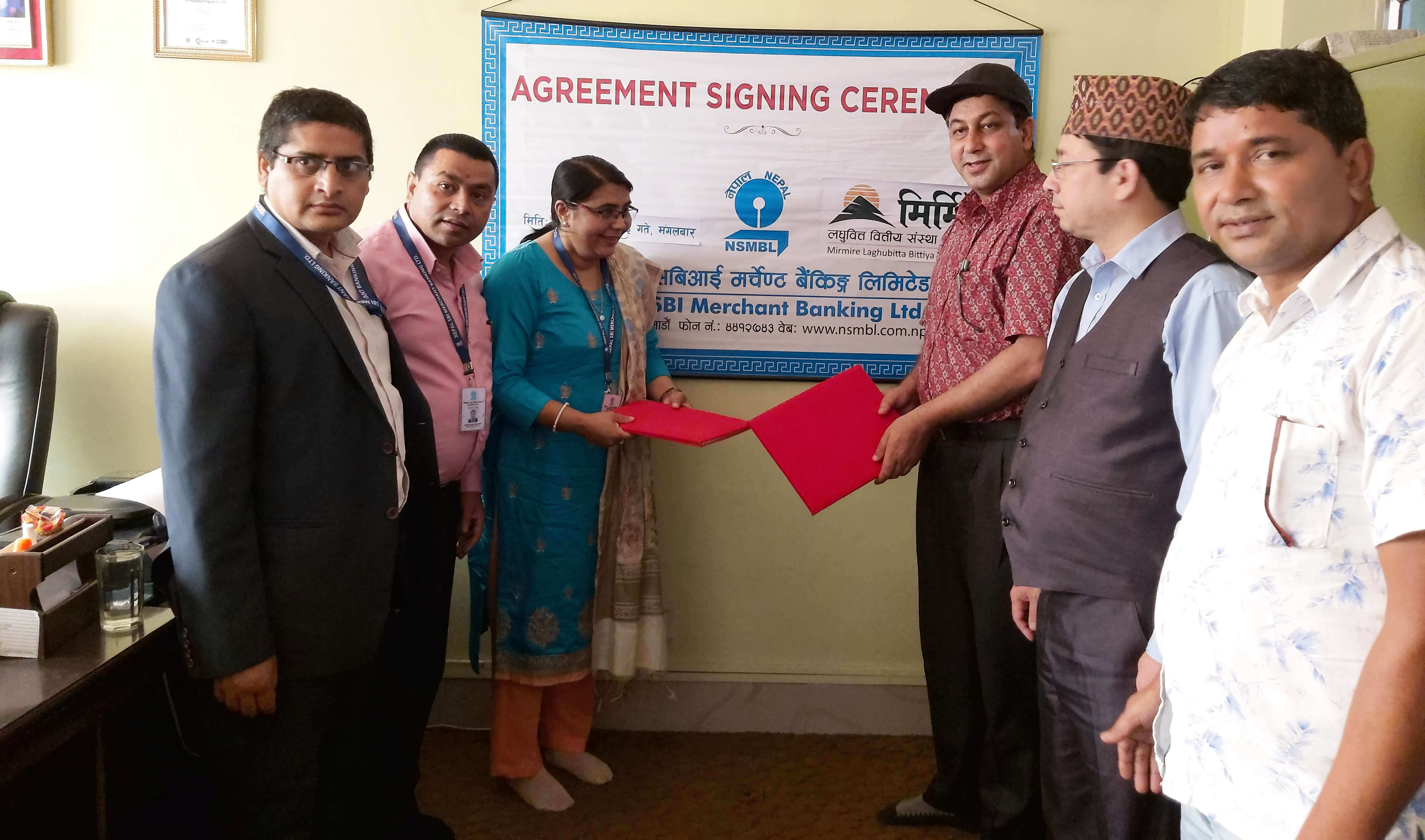 मिर्मिरे लघुवित्तको एफपीओ निष्काशन तथा बिक्री प्रबन्ध नेपाल एसबीआई मर्चेन्टले गर्ने