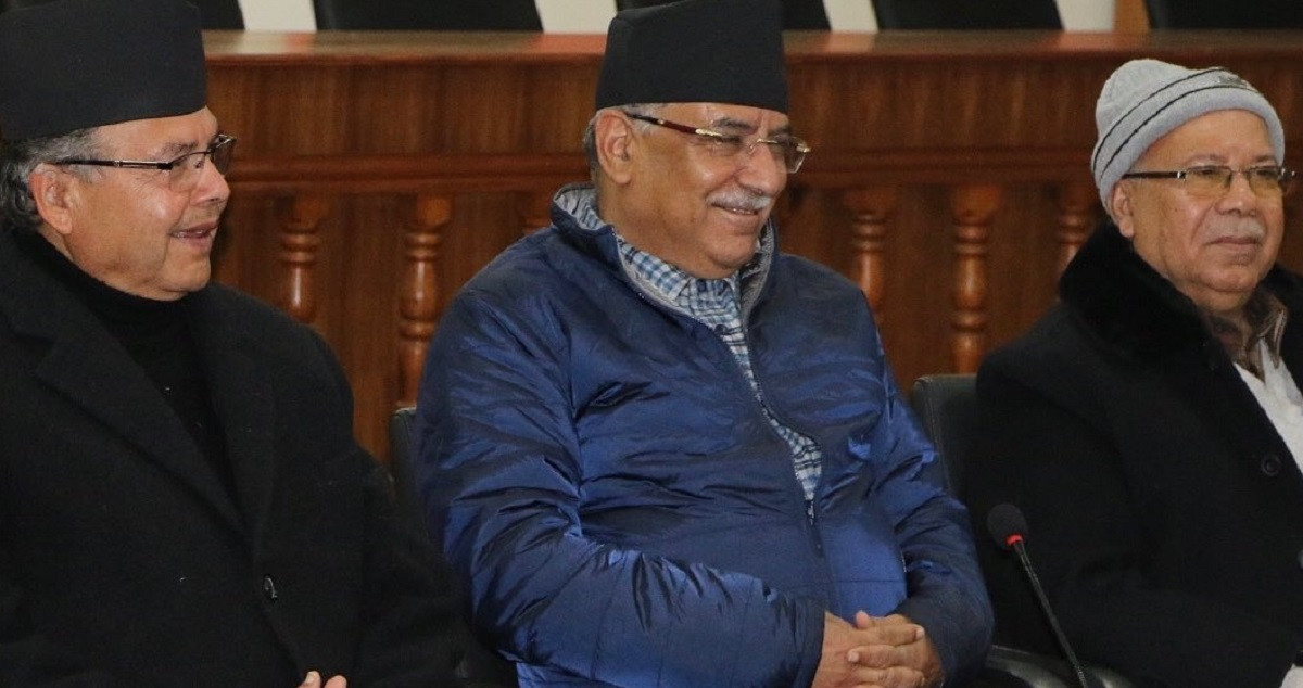 खुमलटारमा प्रचण्ड समूहको छुट्टै भेला, ओलीको महाधिवेशन प्रस्ताव नमान्ने !