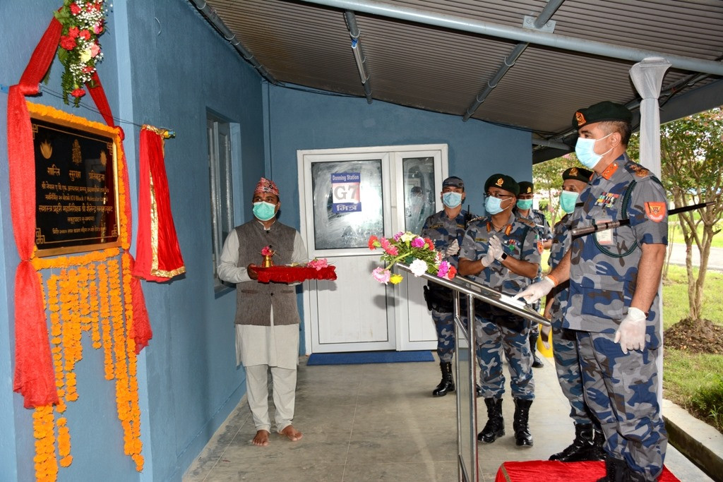 एपीएफ अस्पतालमा कोरोना उपचारको लागि आईसीयू भवन र मोलिकुलर ल्याब स्थापना