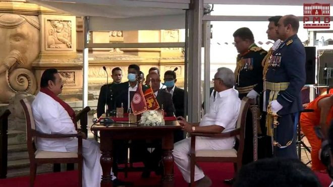 महिन्दा राजपाक्षेले लिए चौथो पटक प्रधानमन्त्रीको सपथ