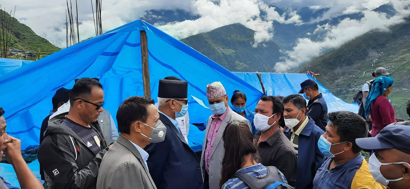 बाग्मती प्रदेशका मुख्यमन्त्रीसहितको टोली लिदीमा