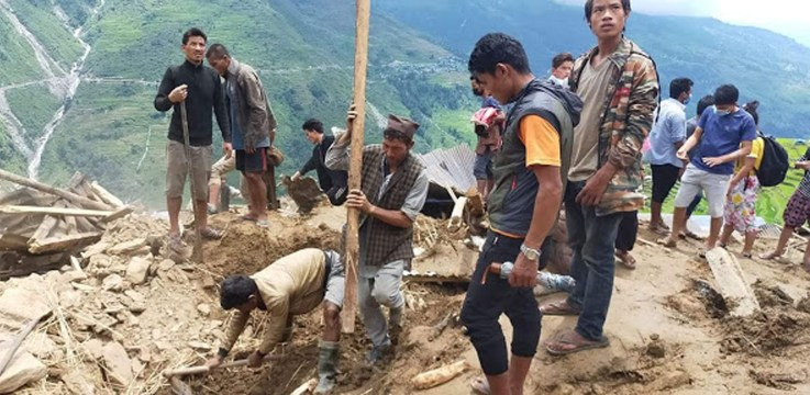 सिन्धुपाल्चोक पहिरोमा मृत्यु हुनेको संख्या १६ पुग्यो, २३ जना अझै बेपत्ता