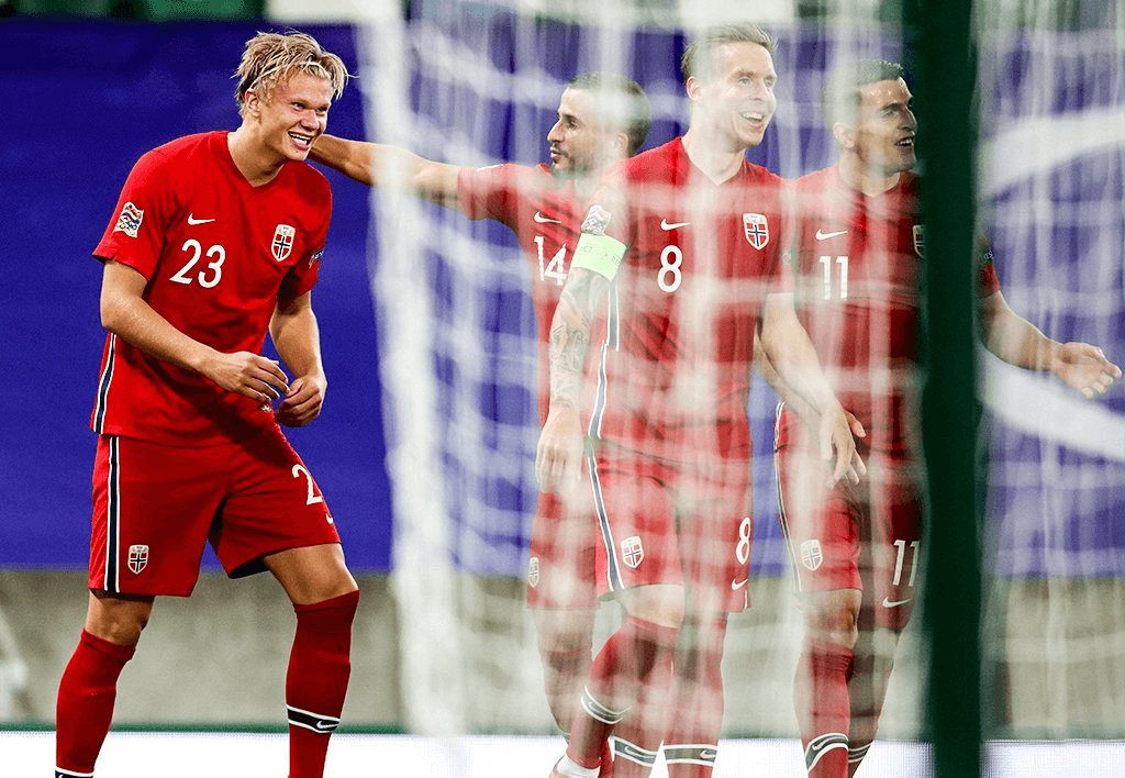 नर्वेको रोमाञ्चक जितमा हाल्यान्डको २ गोल