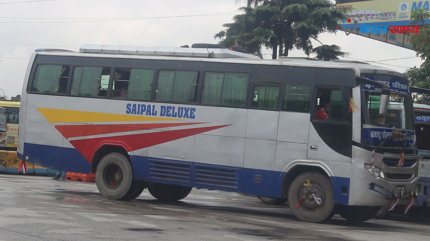 निर्माण भएको एक वर्षपछि बसपार्क सञ्चालन