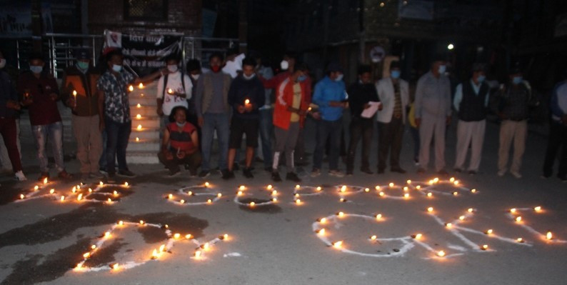 डा. केसीको समर्थनमा जुम्लामा दीप प्रज्वलन