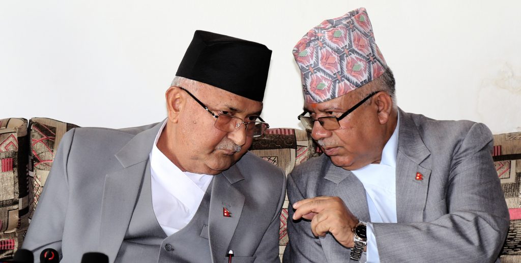 बालुवाटारमा अध्यक्ष ओली र वरिष्ठ नेता नेपालबीच करिब दुई घण्टा छलफल