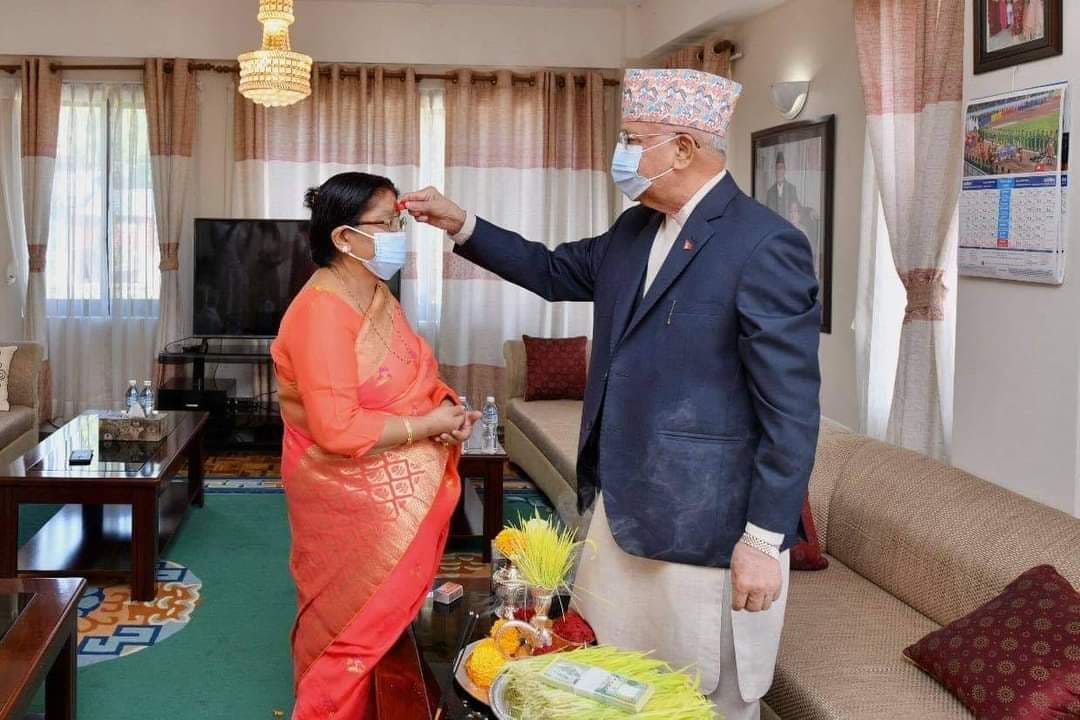 प्रधानमन्त्रीले दसैंको टीका लगाएनन्