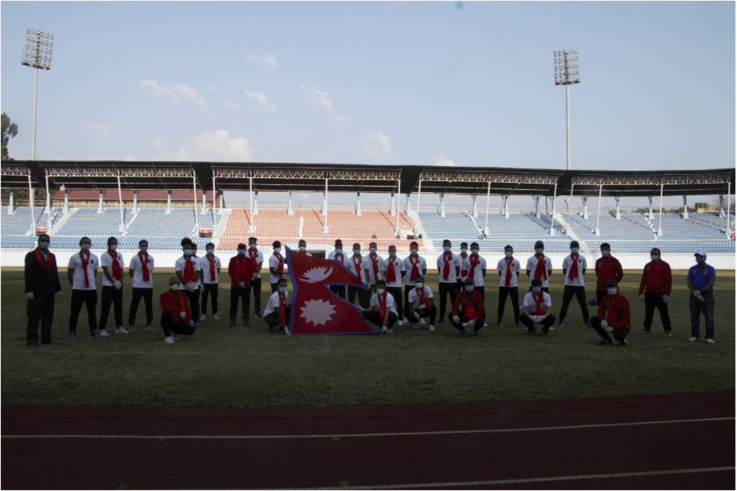 बंगलादेश जाने राष्ट्रिय फुटबल टिमको बिदाइ