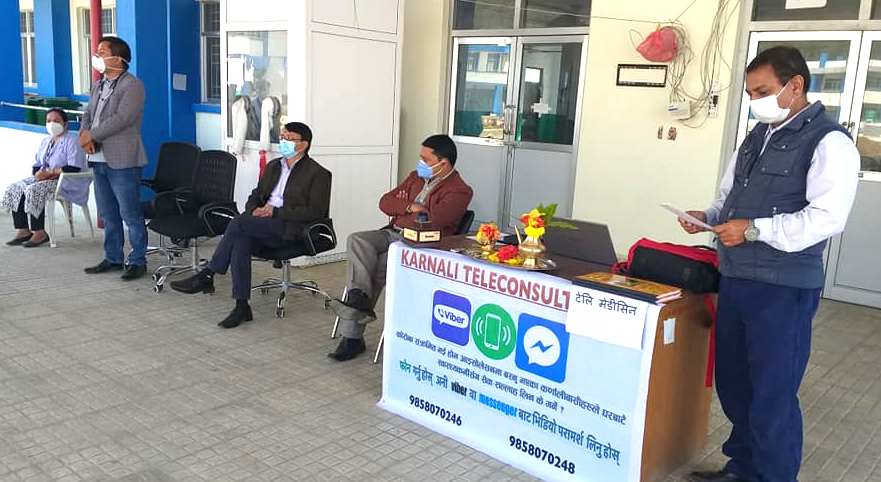 कर्णालीका कोरोना संक्रमितलाई फेसबुक, भाइबर र टेलिफोनबाट स्वास्थ्य परामर्श