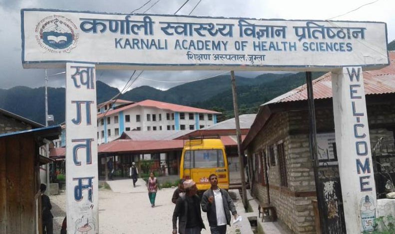 कर्णाली स्वास्थ्य विज्ञान प्रतिष्ठानमा ३९ दिनदेखि तालाबन्दी