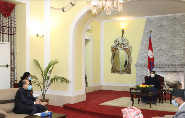 नेपाल–भारत सम्बन्ध नयाँ उचाइमा पुर्‍याउन राष्ट्रपतिको आग्रह
