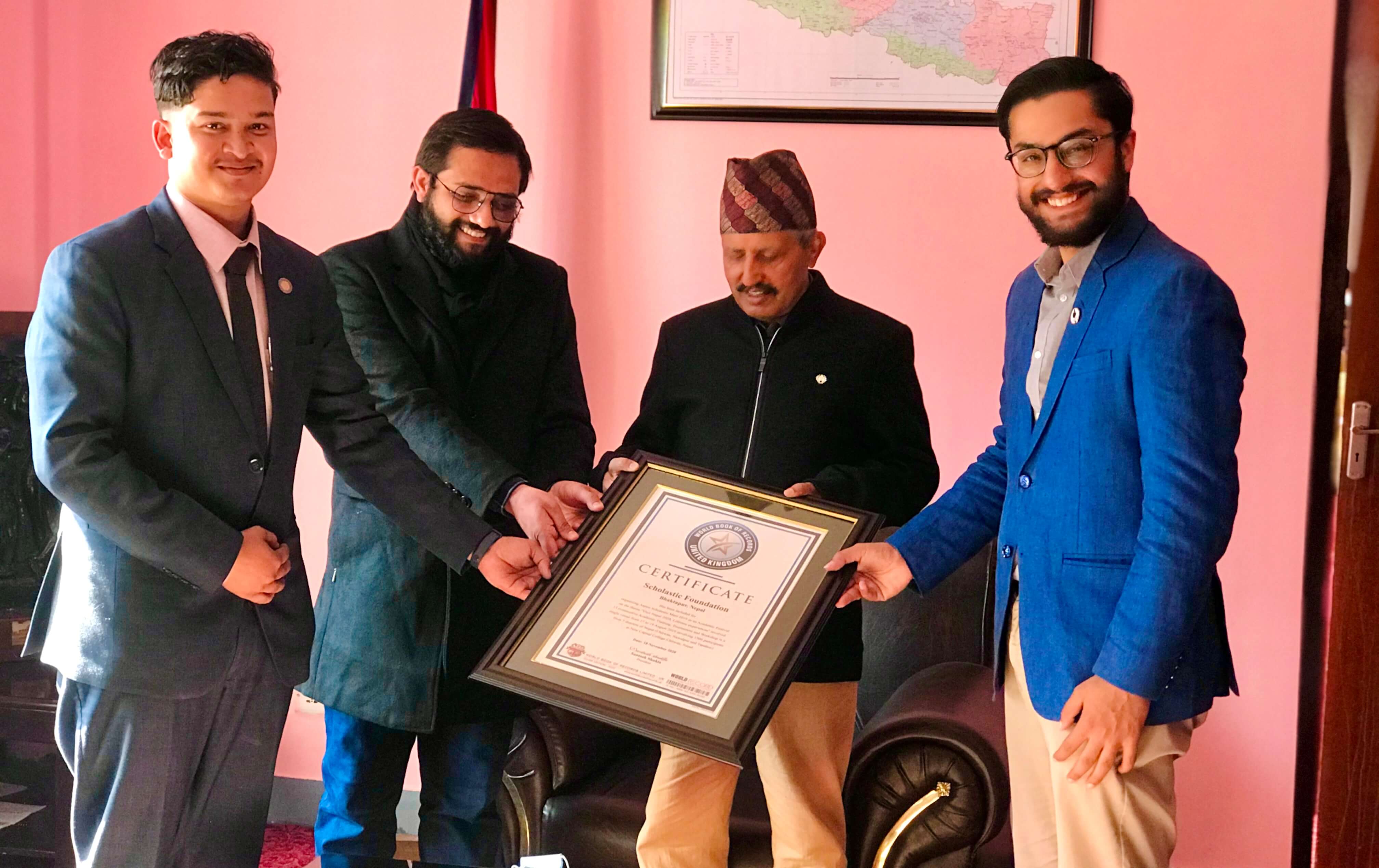 वर्ल्ड बुक अफ रेकर्डसमा स्कोलास्टिक फाउन्डेसन छनोट